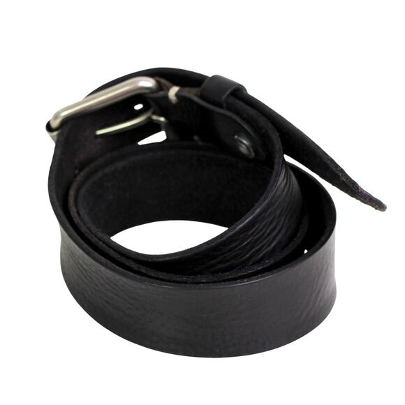 Berge BLACK GENUINE LEATHER 1 3/8"Wd CLASSIC CASUAL DRESS MEN'S BELT 38/95 (A62 - Picture 4 of 14